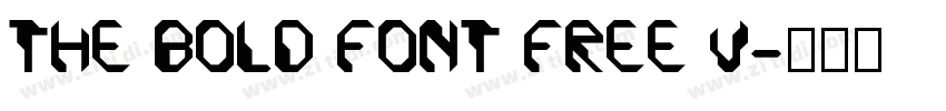 THE BOLD FONT FREE V字体转换